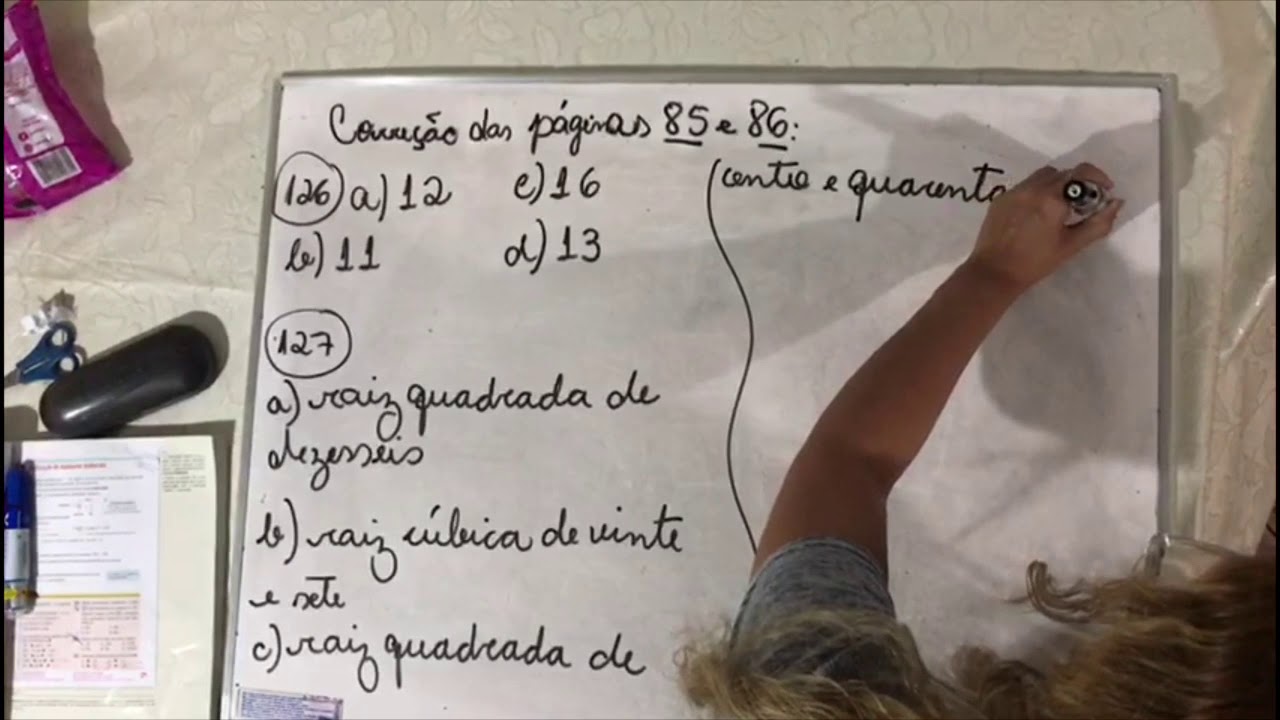 Profª Mônica - Aula dia 09/04 - Parte I - Correção da tarefa de casa do livro páginas 85 e 86 