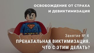 Пренатальная виктимизация. Что с этим делать? Фрагмент занятия