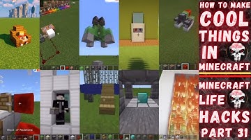 How To Make Cool Things In Minecraft | Minecraft Life Hacks #Part31