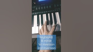 Keyboard B minor chord &  inversions, chord B minor, Bm