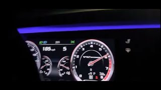 Mercedes-Benz S-class W222 S65 AMG v12 Biturbo top speed limit! 190mph Fly-by