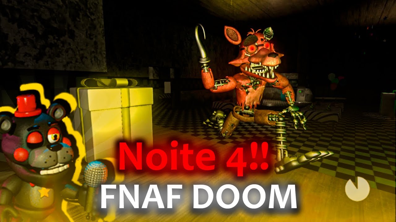 TENTANDO PASSAR DA NOITE 4!!  4 idiotas jogando fnaf multiplayer!! - Five  Nights at Freddy's 2 Doom 