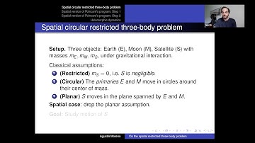 On the spatial restricted three-body problem - Agustin Moreno