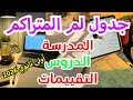 أولى ثانوي بكالوريا ٢٠٢٦ ازاي تلم المتراكم تنظيم الوقت ف المدرسة والتقييمات والدروس جدول لم المتراكم