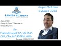 CMA Inter | Direct Taxation classes in English BY Prabodh Nayak |CA, US CMA, MBA CPA, CFA &amp; PGDTFM