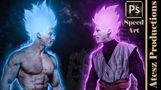 Goku vs Black | Photoshop tutorial | Speed Art screenshot 2