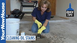 Oil and Grease Clean Up - Quick Tips