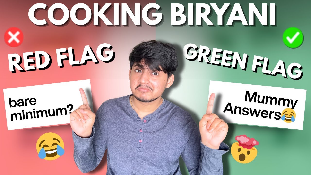 Played Red Flag Green Flag 🤯 with My Mom While Cooking Biryani 😂❤️ | Gaurang Manchekar