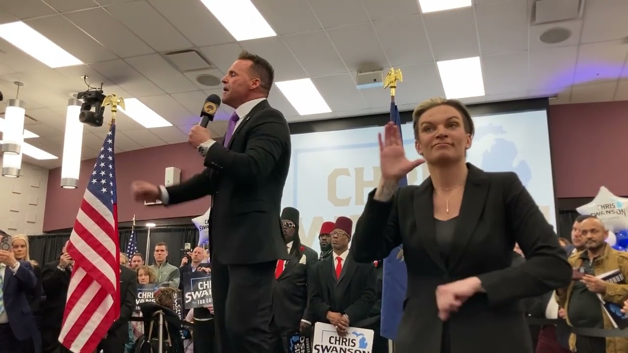Chris Swanson announces his bid for Michigan governor