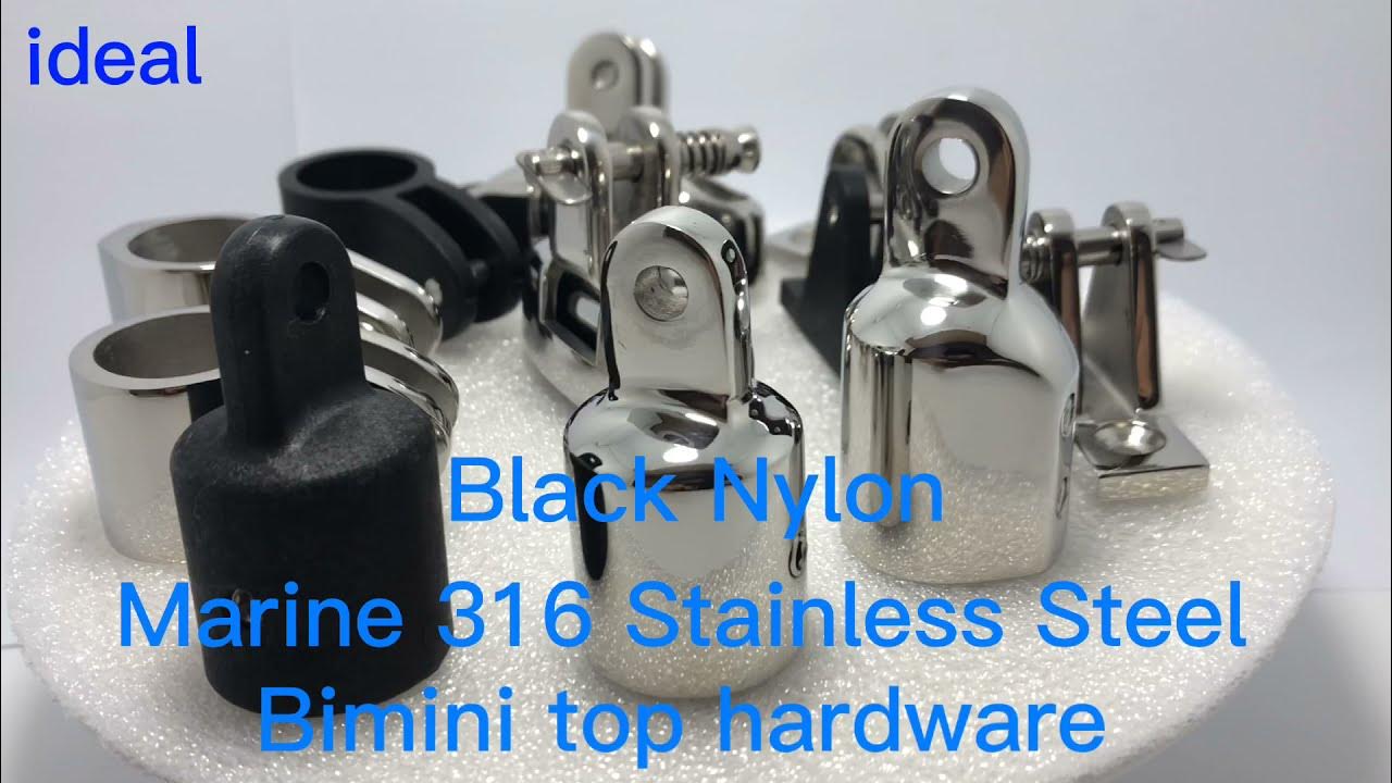 Bimini top fittings stainless steel boat canopy hardware YouTube