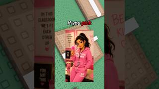 Which Substitute Teacher Would You Have? 💗💚 #roblox #rblx #school #shorts