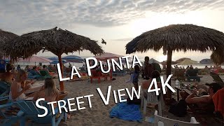 La Punta Zicatela, Puerto Escondido Street View 4K and Beach at Dusk