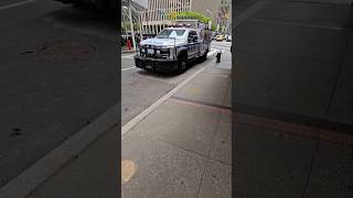 NYPD Emergency Service Unit REP Truck 3 On Detail In Midtown, Manhattan, New York City