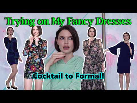 blue dress youtube Try On | why do I own so many dresses?? size:12M