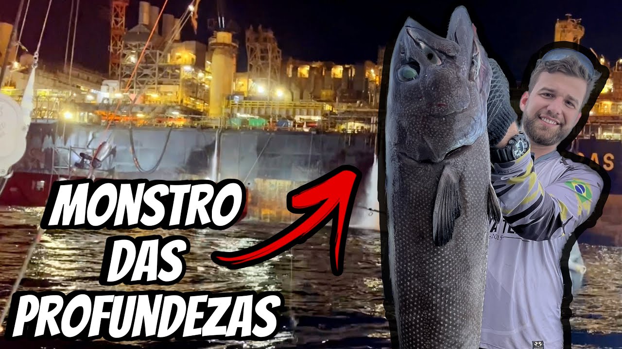 PEGAMOS UM PEIXE PRÉ HISTÓRICO NAS PROFUNDEZAS DO OCEANO! Pescaria a bordo da lancha Blue Label.