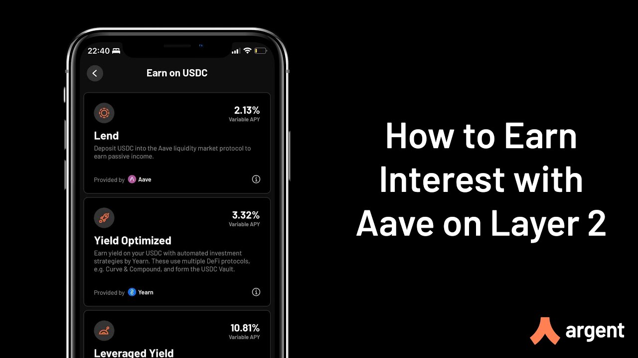 How to Earn Interest with Aave on Layer 2
