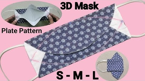 New version - NO FOG ON GLASSES - DIY Simple fabric 3D face mask sewing tutorial, is very fast &easy