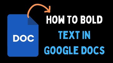 How To Bold Text In Google Docs