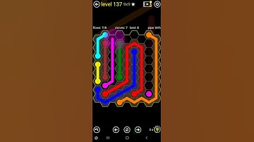 How To Solve Flow Free Hexes Classic Pack Level 137 Hard 9x9 Board Walk Through Solution Walkthrough