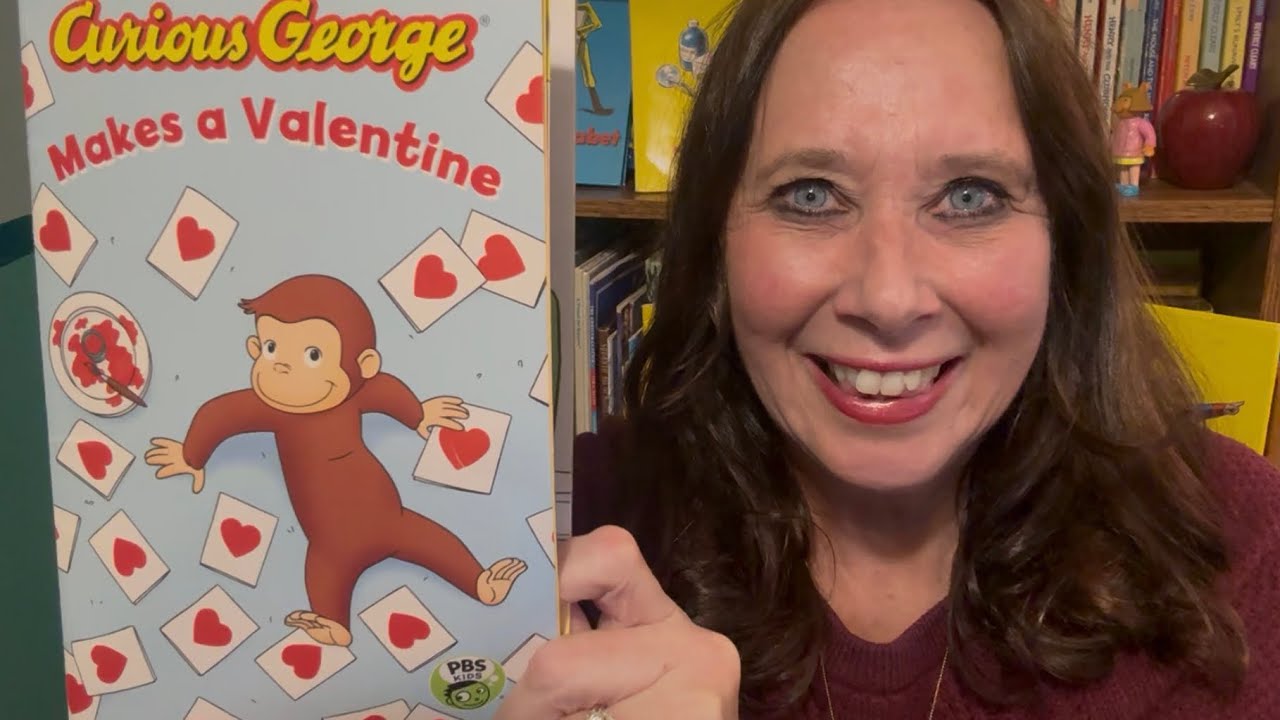 Любопытный Джордж делает валентинку (книжка с картинками, прочитанная вслух)