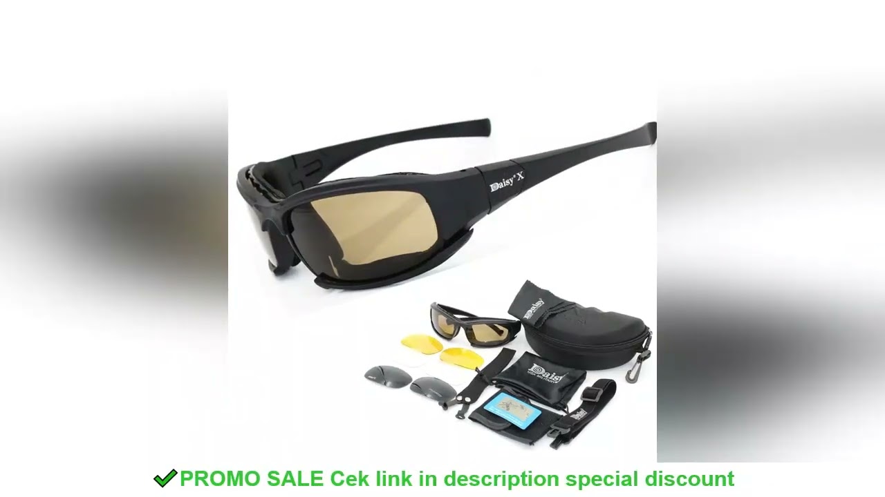 Daisy X7 glasses Men Military polarized Sunglasses Bullet-proof airsoft shooting Gafas smoke lens Mo