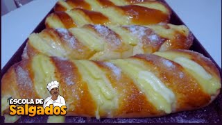 Receita de pão doce com creme – Pão costela de adão