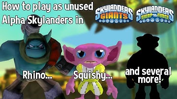 Skylanders Giants/Swap Force Alphas - How to play as unused characters (using Dolphin)