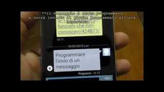 Come Programmare l'invio di un messaggio(SMS)/Android screenshot 3