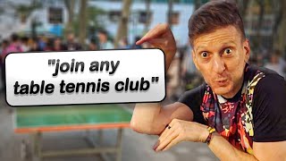 How To Join Any Table Tennis Club