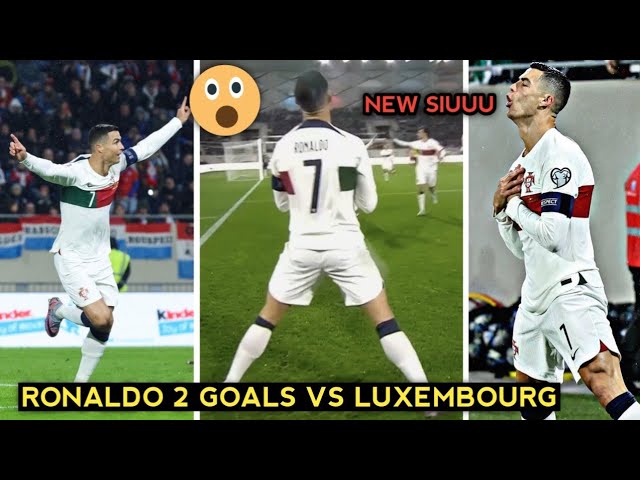 Cristiano Ronaldo combines his Siuuu and sleep celebrations as he