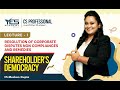 RCD – Shareholder's Democracy  (Lecture 1) | CS Professional RCD | CS Muskan Gupta