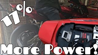 17% more power to my CBR 600RR from the power commander 6!
