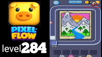 Pixelflow level 284 Guide Walkthrough Solution