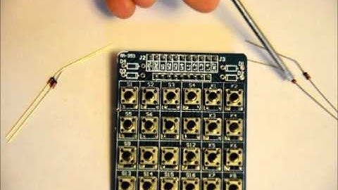 24 Button Keypad Matrix DIY Electronics Kit - An Assembly Video