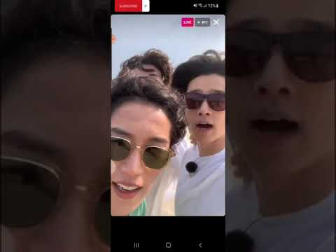 [ 21/6/20 ] 장의수 ( Jang Eui-soo ) \u0026 his friends 👉 at the beach 💦 Ig live 😜👈