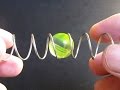 マジックスパイラルワイヤー,移動する？ビー玉　optical illusion, magic spiral wire