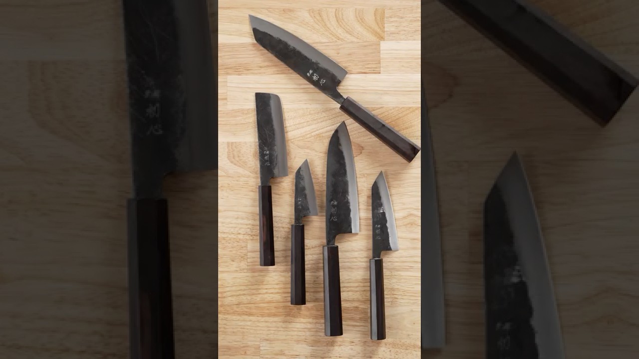 Hatsukokoro Kurogane Hand-Forged Japanese Knives - YouTube