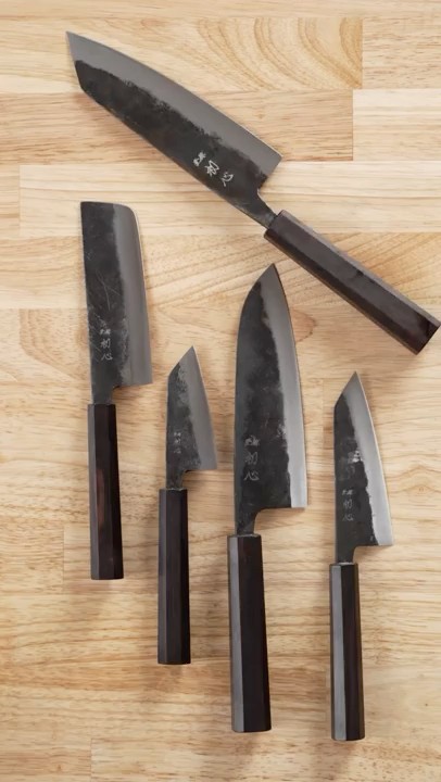 Hatsukokoro Kurogane Hand-Forged Japanese Knives - YouTube