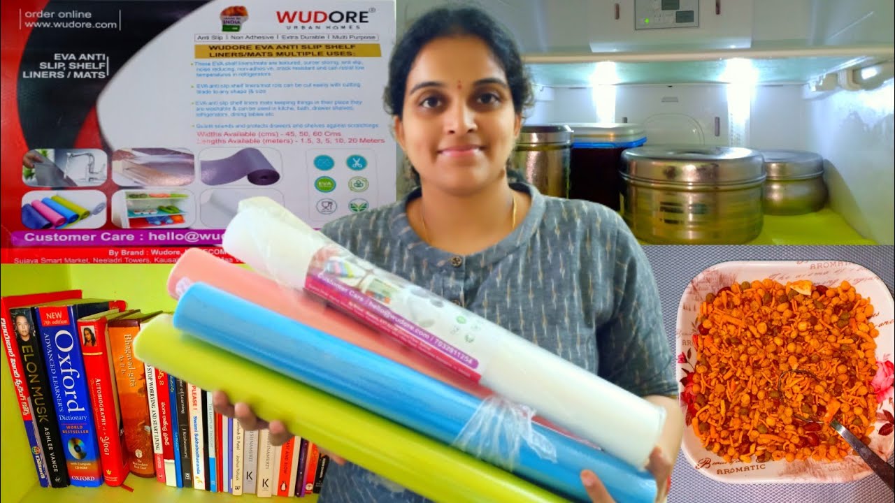 Wudore Eva antislip shelf liners / mats | multipurpose | extra durable | shelf mats | fridge mats