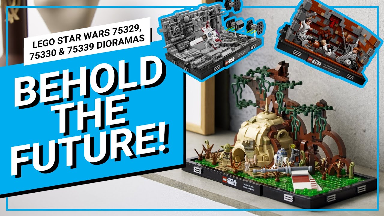 LEGO Star Wars Dioramas 75329, 75330 & 75339 are perfect for