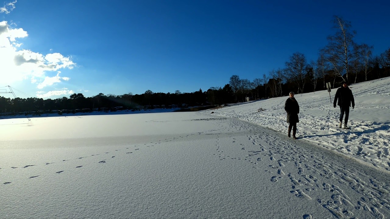 Winter walk Blauer see. Garbsen Germany.