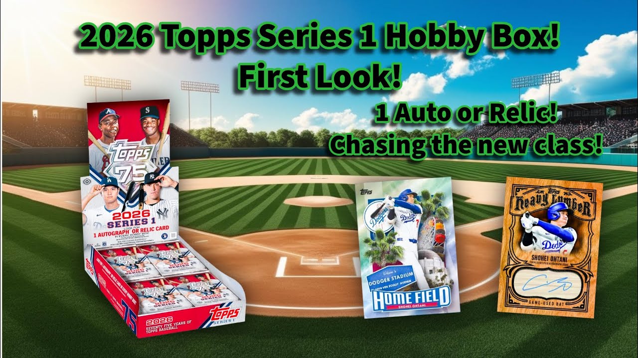 Набор коллекционных карточек Topps Series 1 2026 года!