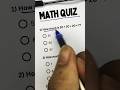 Math Quiz