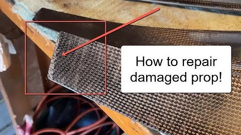 How To Repair a Paramotor Prop Step By Step