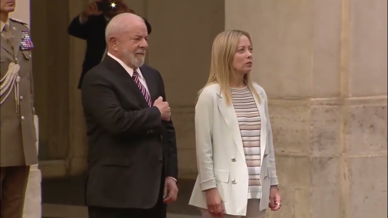 GIORGIA MELONI RICEVE IL PRESIDENTE LULA A PALAZZO CHIGI