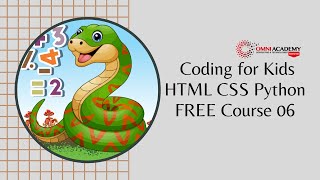 Coding for Kids HTML CSS Python FREE Course 06 [Karachi Lahore Pakistan Dubai]