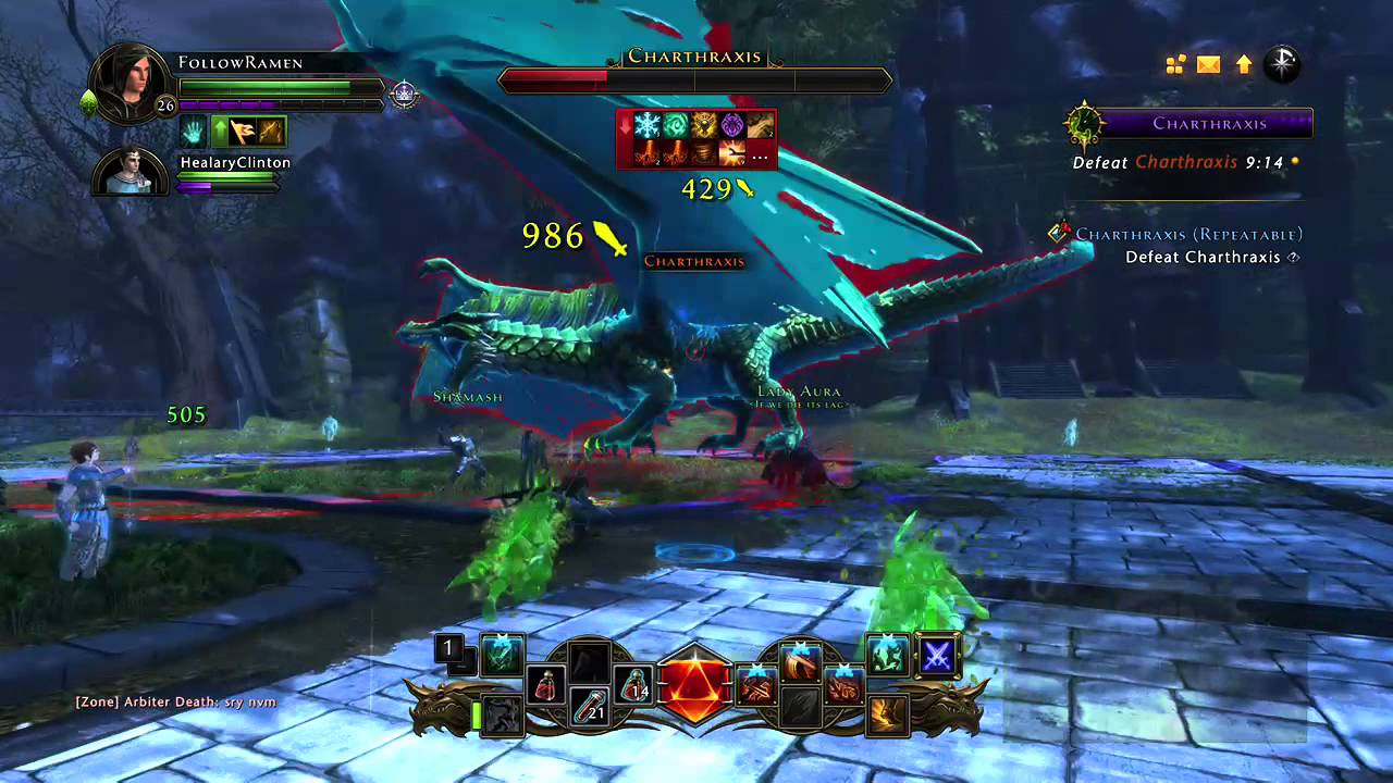 Neverwinter - Dragon Charthraxis event boss fight
