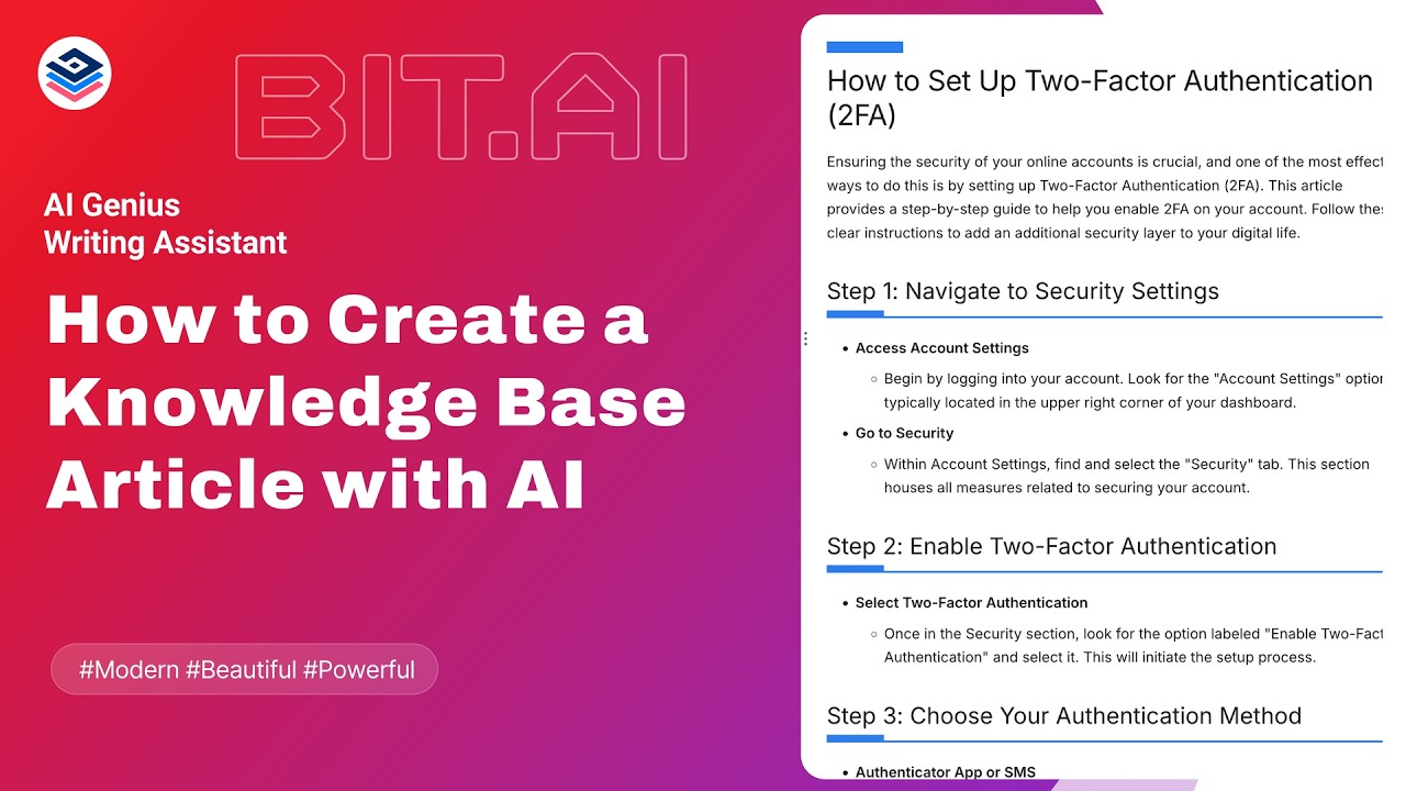 How to Create a Knowledge Base Article with AI? - YouTube