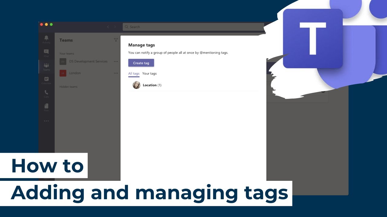 How to Microsoft Teams Adding and managing tags YouTube