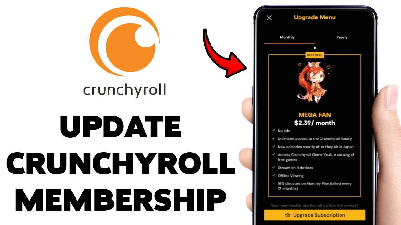 Как обновить подписку Crunchyroll | Купить подписку Crunchyroll